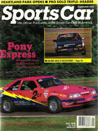 SPORTS CAR 1989 SEPT - MUSTANGS/ESCORT, SALINAS SOLO II